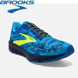 BROOKS Men Running Shoes Launch 9 Outdoor Cushioning Marathon Running Sneakers Men's Fitness Casual Sports Shoes for Men