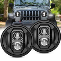 7 Inch LED Headlight H4 Hi-Lo DRL for Car Jeep Motorcycle for Jeep Wrangler Lada Niva Land Rover Defender Hummer 7\