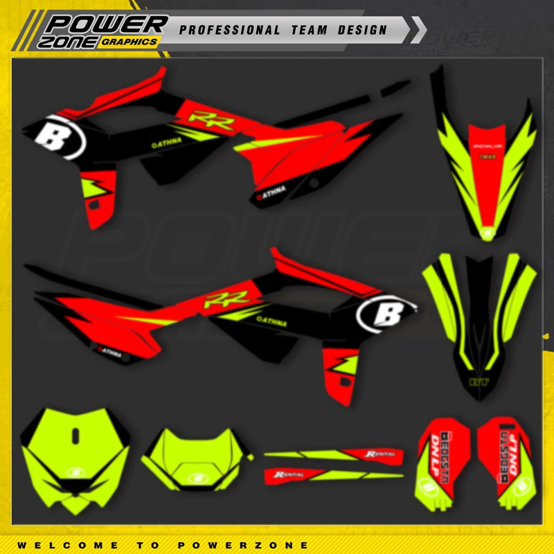 PowerZone Custom Team Graphic Decal & Sticker Kit For BETA 2020 2021 2022 RR RR-S 125 200 250 300RR 350 390 430 480 RR-S RX 23