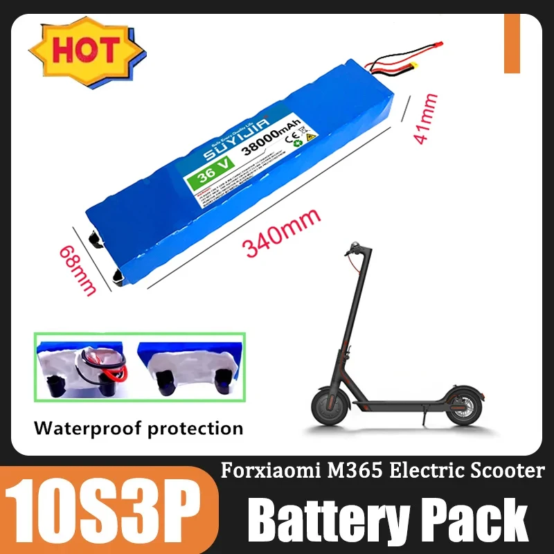 

New 10S3P 36V 10500mAh High Power Battery 36V Battery Pack Forxiaomi M365 Electric Scooter for Ebike Electric Bike Belt Bms