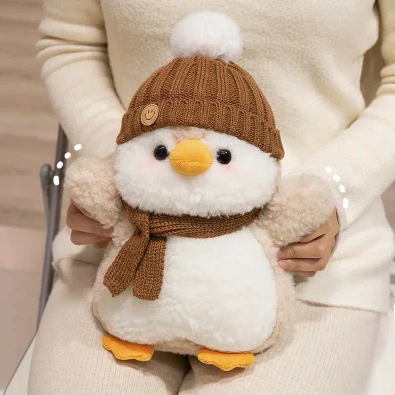 Muñeco de peluche de pingüino de peluche, juguete de peluche esponjoso, bonito regalo de vacaciones para niños y adultos, decoración de fiesta de cumpleaños y Navidad