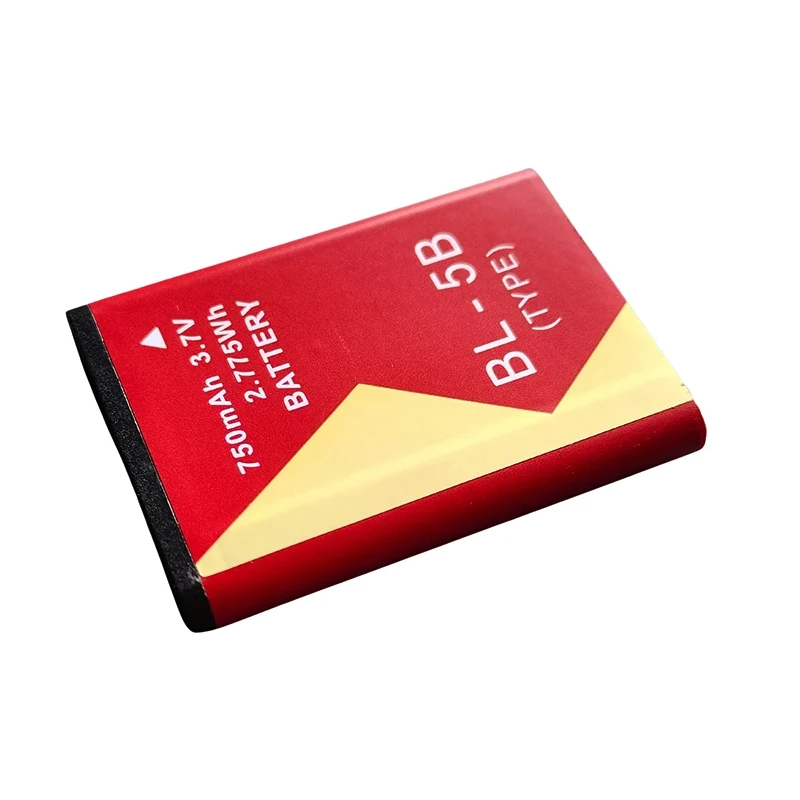 Bateria de substituição para celular BL-5B 3.7V 750mAh para Nokia 5140 5300 5320 N80 N83 6120C 7360 3220 3230 5070 N83 N90