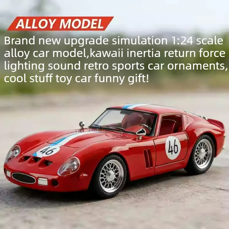 

Cool Stuff Toy Car Funny Gift-Kawaii 1:24 Scale Alloy Car Model,simulation Retro Sport Car Toy,Toys for Kids 2 To 4 Years Old