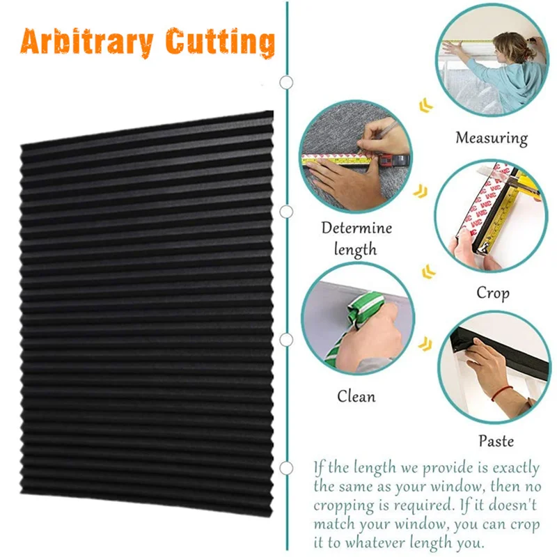 10 ألوان ذاتية اللصق تعتيم مطوي ورقة الظل مطوي الستائر الستائر للمطبخ الحمام مكتب شرفة ويندوز ظلال