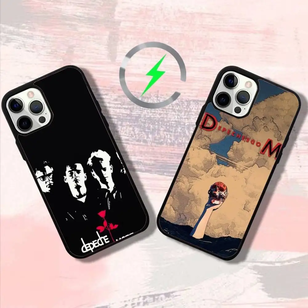 

D-Depeches Band M-Mode Phone Case For iPhone 16,15,14,13,12,11,Pro,Max,Plus,Mini,SE4,E Magnetic Magsafe Wireless Charging