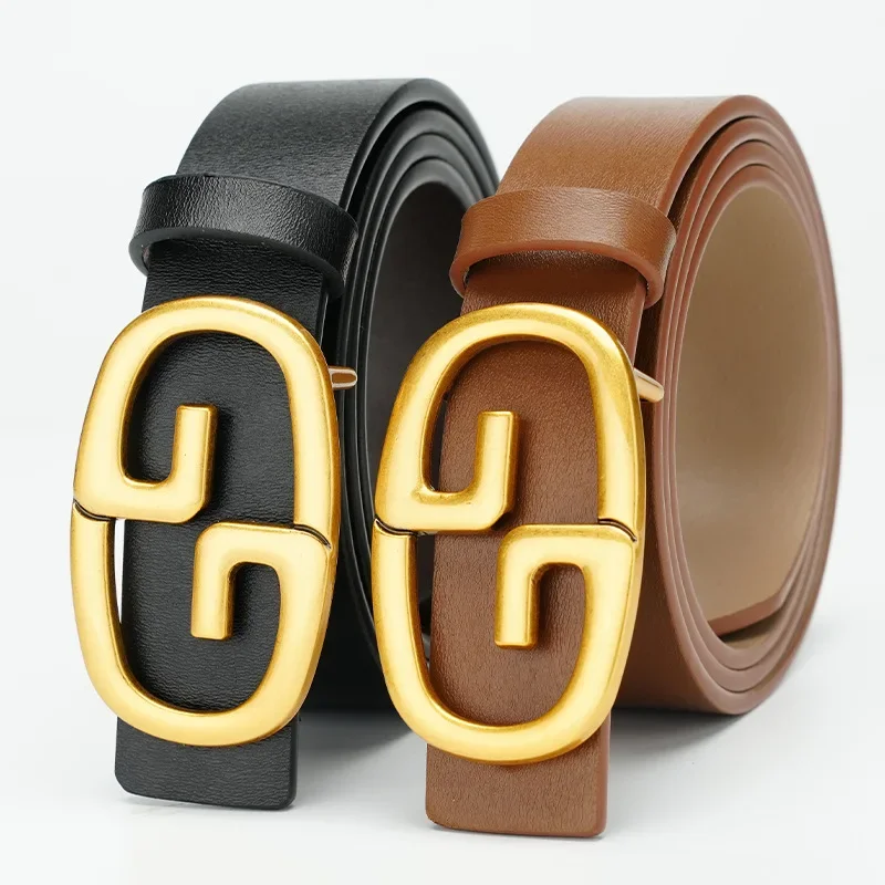 

Belt Women's Fashion Dress Decorative Thin Belt Versatile New Skirt Smooth Buckle Women's Belt