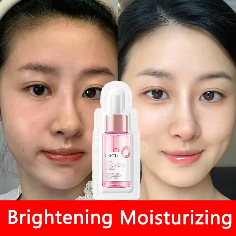 

LAIKOU Sakura Whitening Face Essence Anti Wrinkle Serum Shrink Pores Anti-Aging Fade Fine Lines Moisturizing Dry Skin Care 17ml