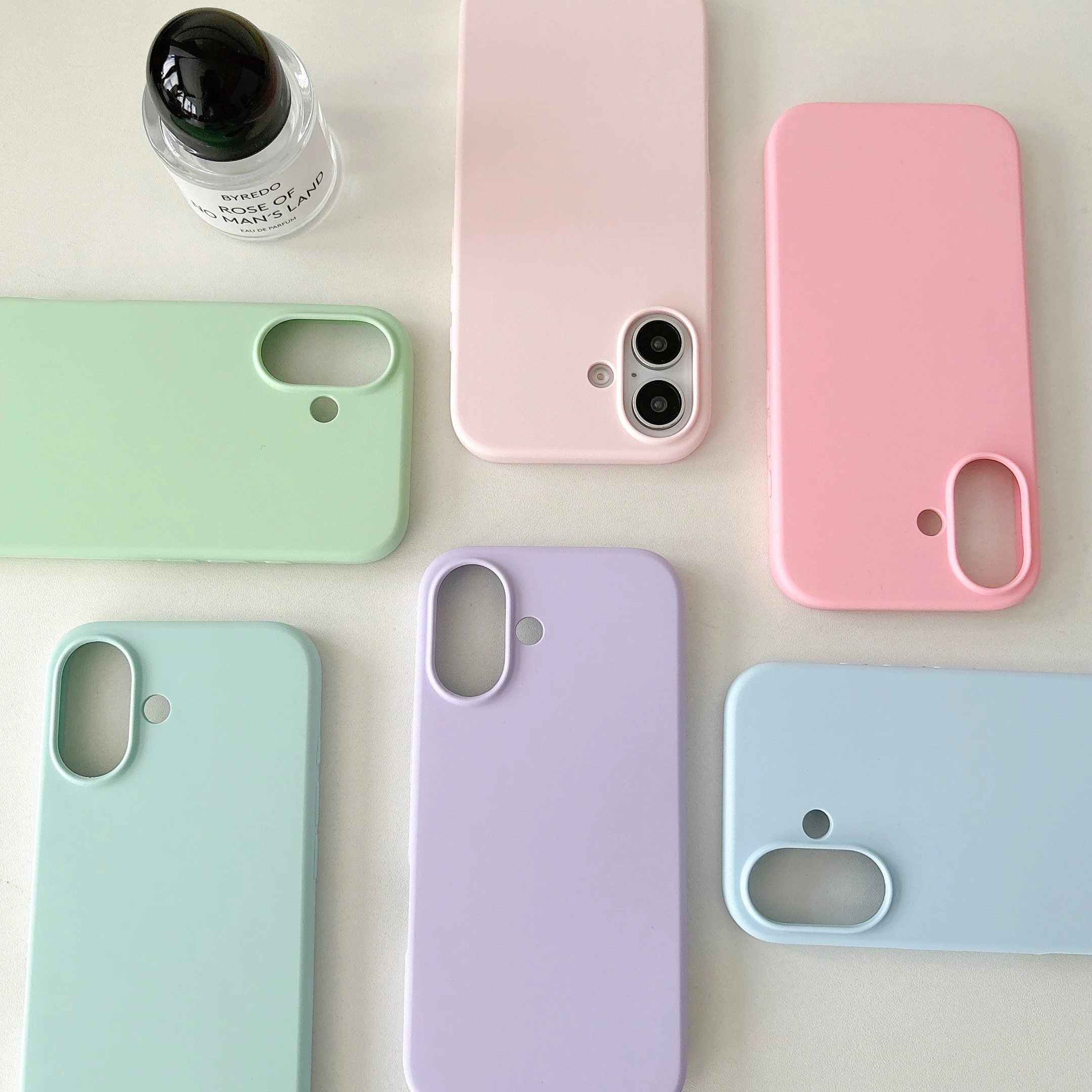 Original Liquid Silicone Candy Color Phone Case For iPhone 16 15 14 13 12 11 Pro Max Mini X XS XR 7 8 Plus Shockproof Back Cover