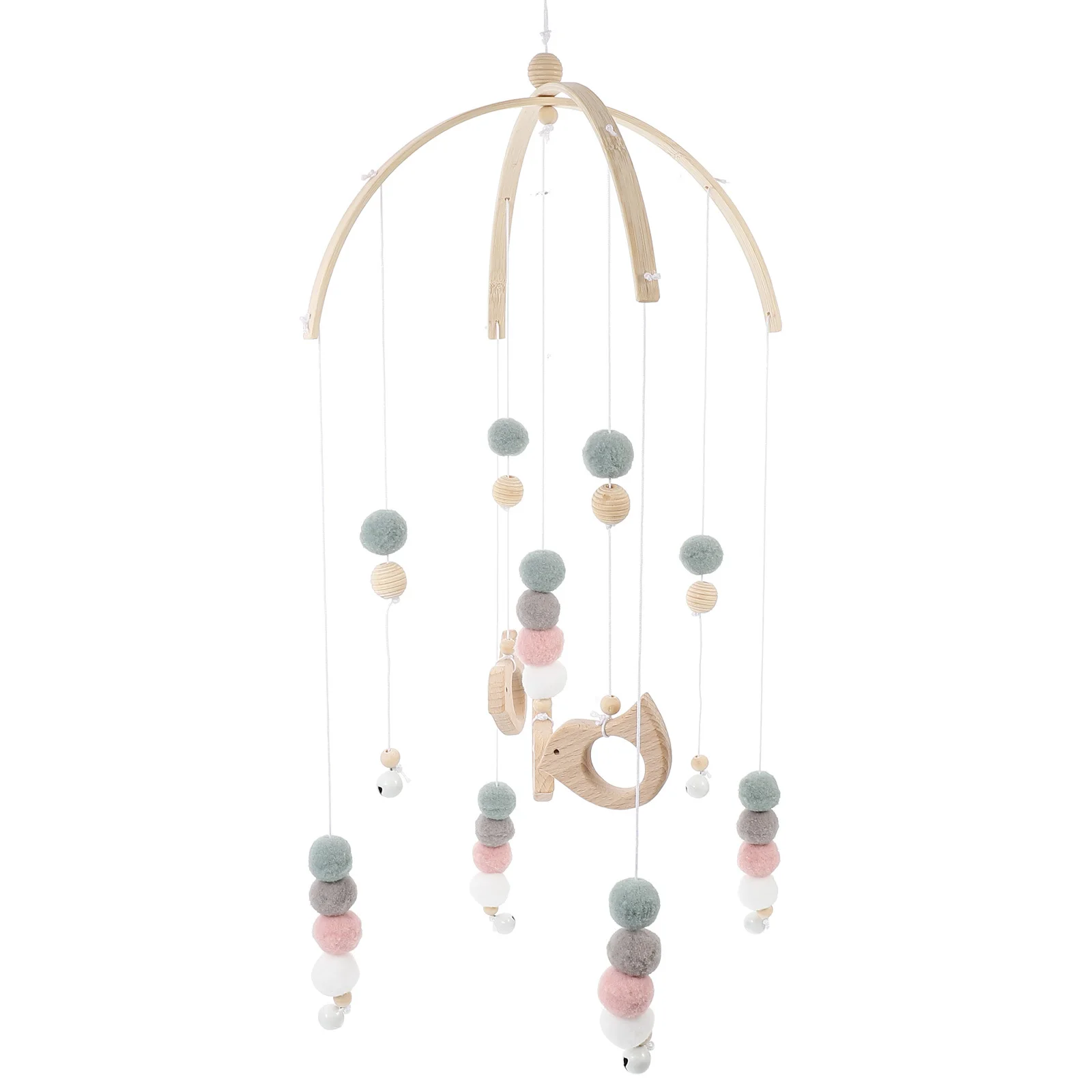 Hangend decor voor kinderkamer kinderkamer kraamcadeau houten babybedje mobiel plafond wieg mobiele vogelhanger