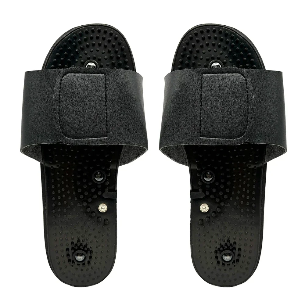 Zapatillas de masaje con electrodos TENS para masajeador eléctrico de cuerpo completo, Cable de pulso, línea de alambre conductor, herramientas para aliviar el dolor y relajar músculos
