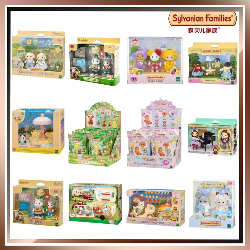 Original sylvanian Familie Anime Figuren sylvanian Familien Baby Puppe Spielzeug Kinder Spielzeug Ternurines Kawaii Ornamente Mädchen Geschenke