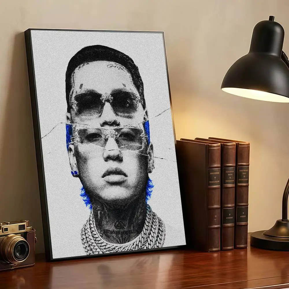 B-Blessd EL PEOR HOMBRE DEL MUNDO Peelable Self-adhesive Poster Stickers Are Suitable For Frameless Wall Decoration In A Room