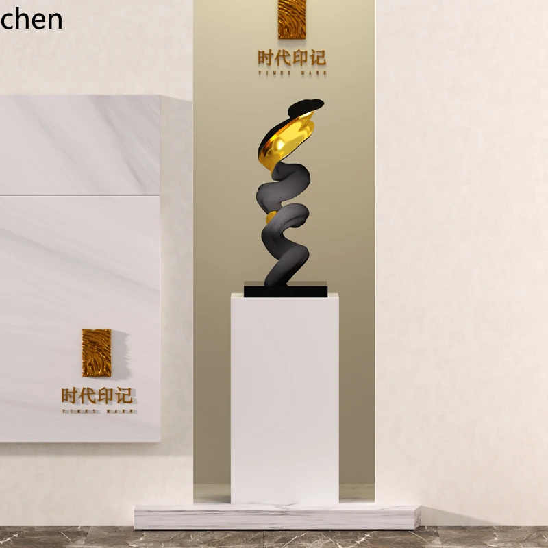ZML  Modern Light Luxury Sculpture Large Floor Ornament for Living Room, Entrance, Hotel Lobby Artwork