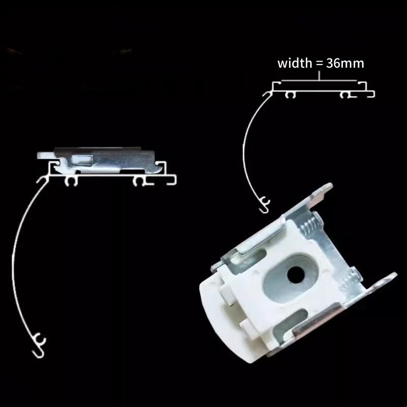 30MM Ceiling Brackets For Zebra Blinds and Roller Blinds Top Rail Loading Mounting Blinds Accessories
