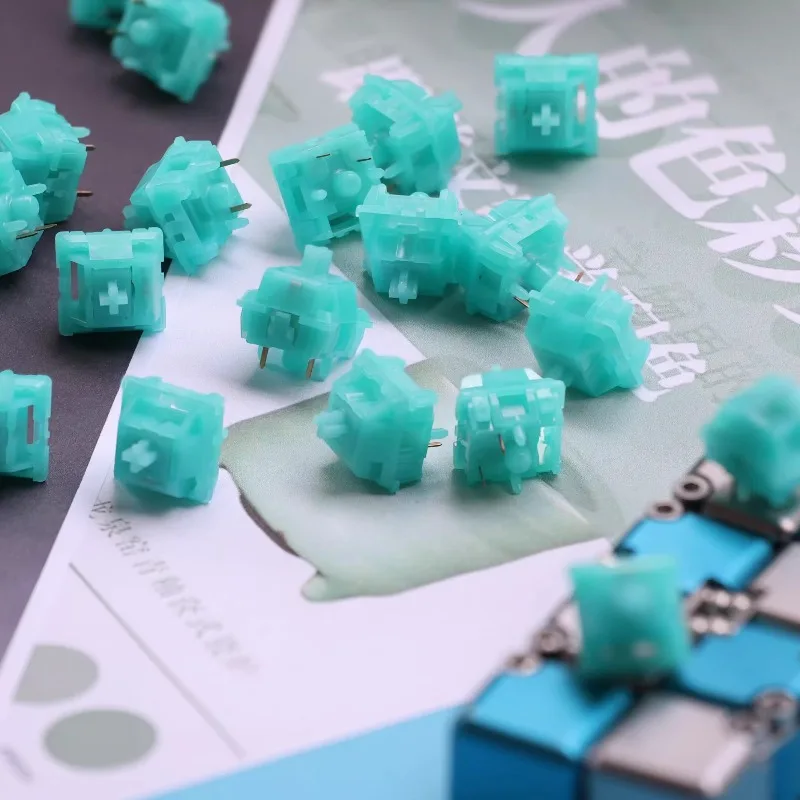 

Frosted Porcelain Switch V2 Paragraph Switch Customized HIFI 34g Trigger Gaming Mechanical Keyboard Accessories Switches Gift