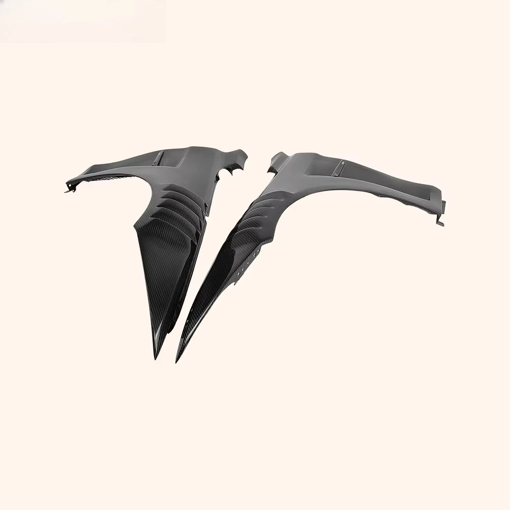 For F82 M4 2014-19 Dry Carbon KZ Style Vented Front Bumper Fender Pair