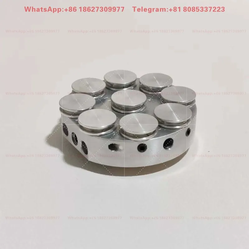 Nine hole sample stage scanning electron microscope sample holder Zeiss with dovetail groove and numbered nail stage