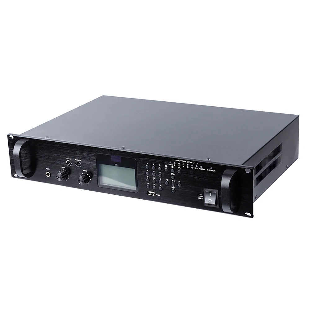Professional 6 Channel 500 Watt USB Power IP Amplifier