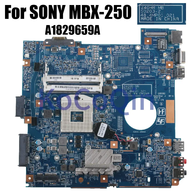 

A1829659A For SONY Vaio VPC-EG VPCEG MBX-250 Laptop Motherboard Z40HR MB S0203-2 48.4MP01.021 Mainboard HM65 Full Tested