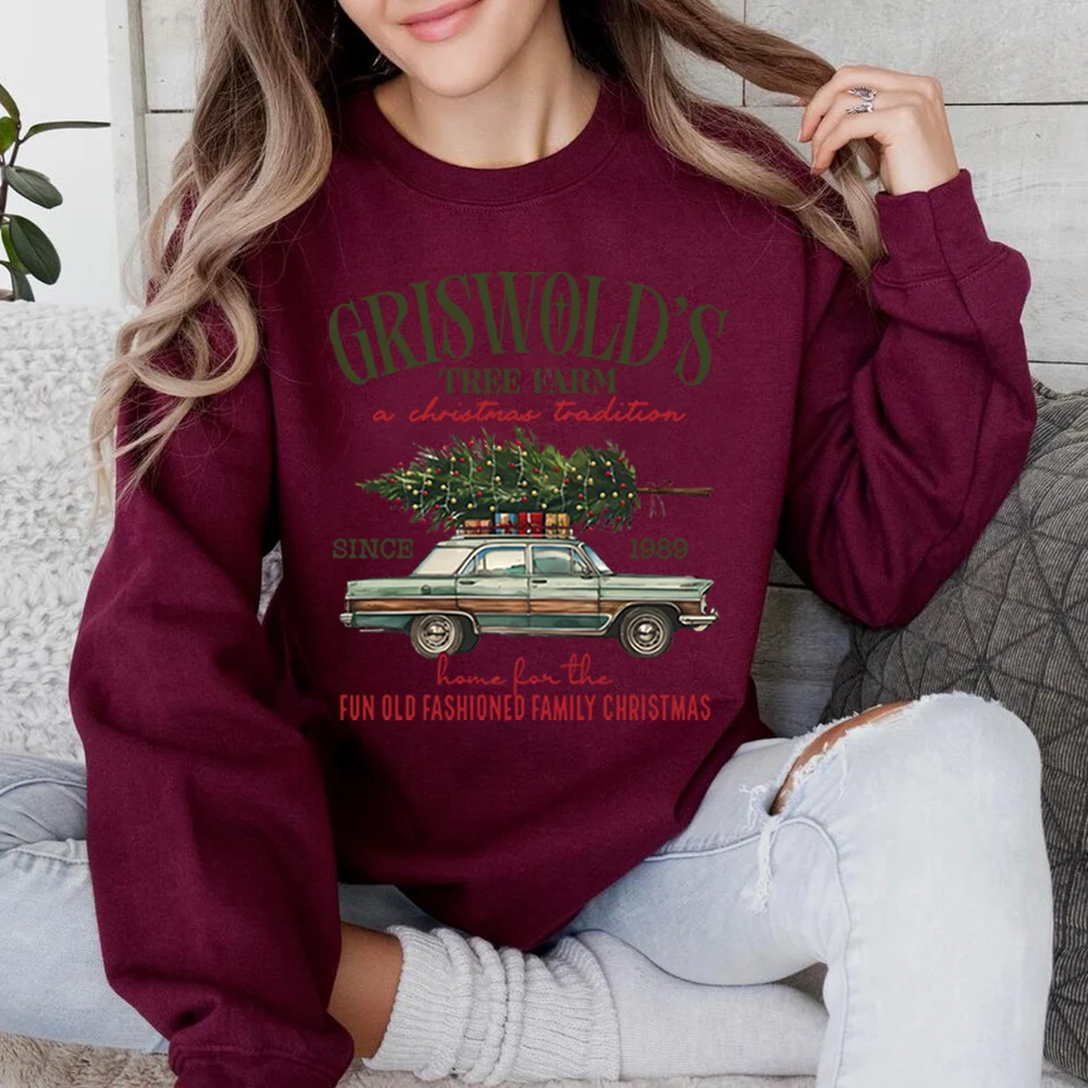 Griswold شجرة عيد الميلاد مزرعة البلوز عيد ميلاد سعيد مطابقة الأسرة عطلة تيز عيد الميلاد فيلم كلارك Griswold بلوزات