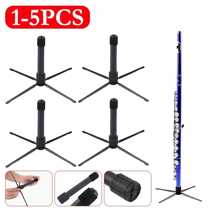 

1-5Pcs Flute Stand Wide Scope of Application Simplicity Portable Foldable Clarinet Rest Rack Holder Musical Instrument Parts