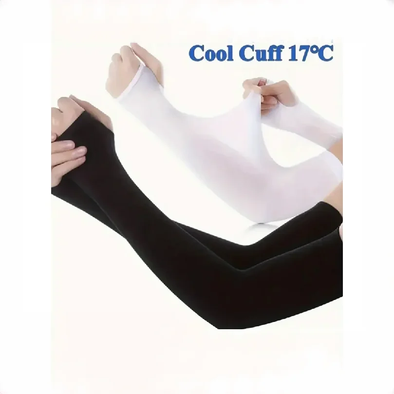 Ice Silk Sun Protective Sleeves – Nylon Material, SPF 50+, High Breathability, UV Blocking 99%+ for Cycling & Sports
