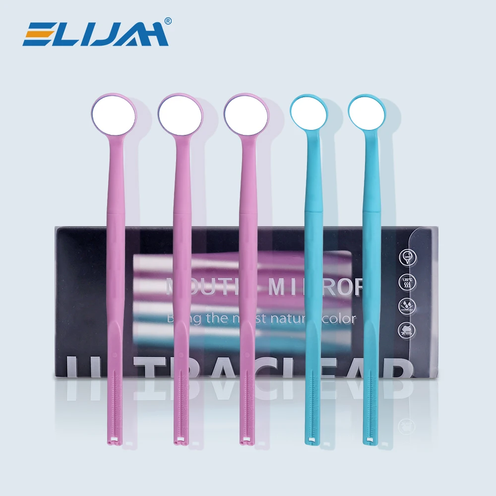 5Pcs/Set Dental High-Definition Anti-fog Oral Mirror Nano-hardened Coating Anti-scratch and Autoclavable Teeth Whitening Tools