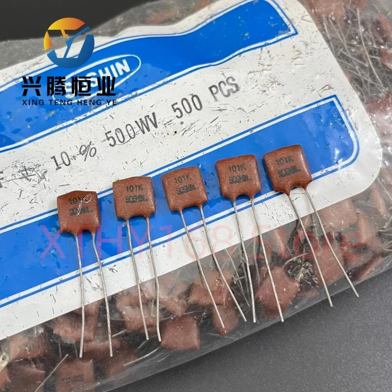 10PCS SOSHIN 100PF 500V 101K Copper Fever Audio Silver Mica Capacitor