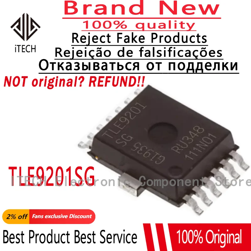 10PCS/LOT Original TLE9201SG TLE9201 HSOP-12 New  In Stock