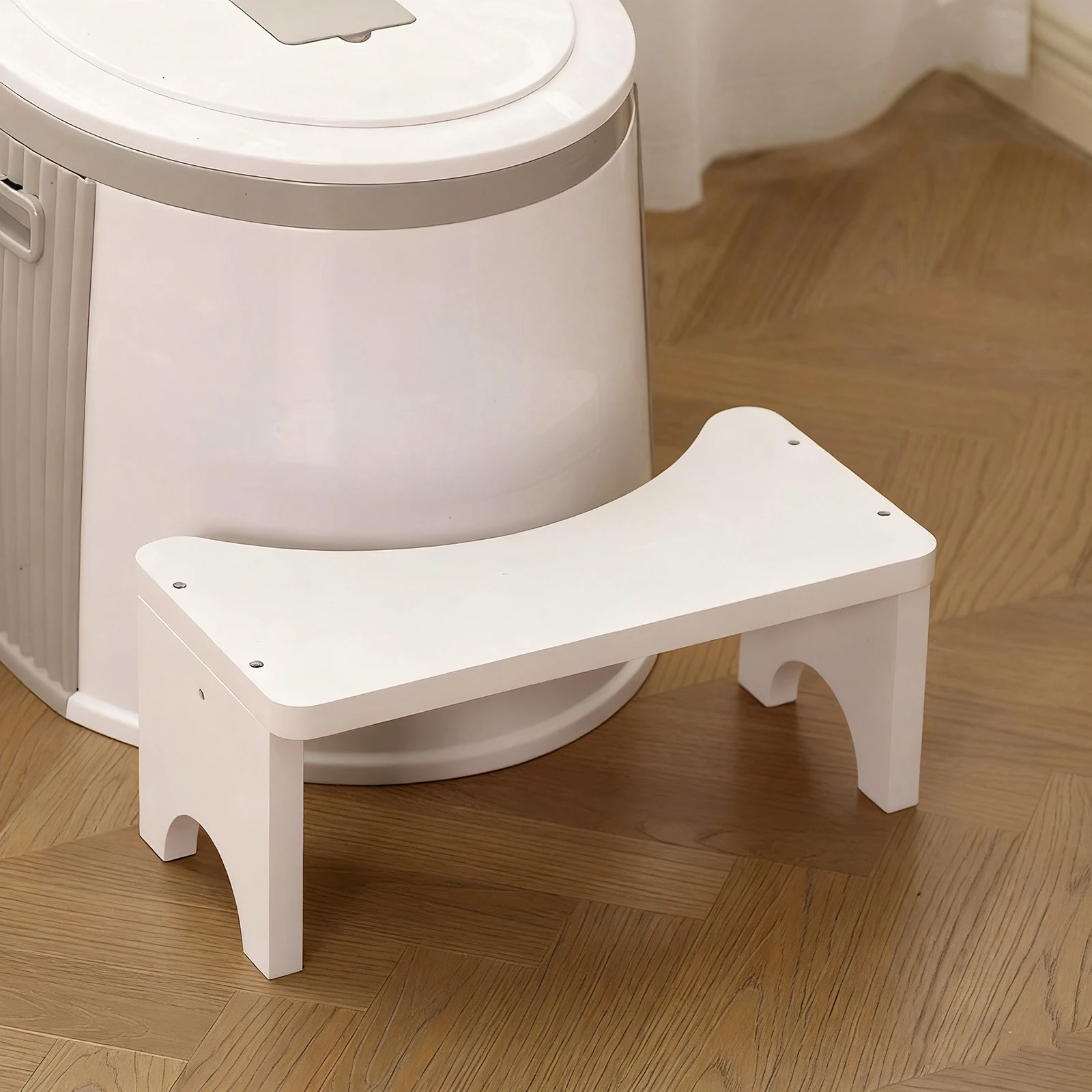 Toilet Potty Step Bathroom Potty Assistance Footrest Non Slip Portable Toilet Squatting Stool for Adults Children Elderly image 4