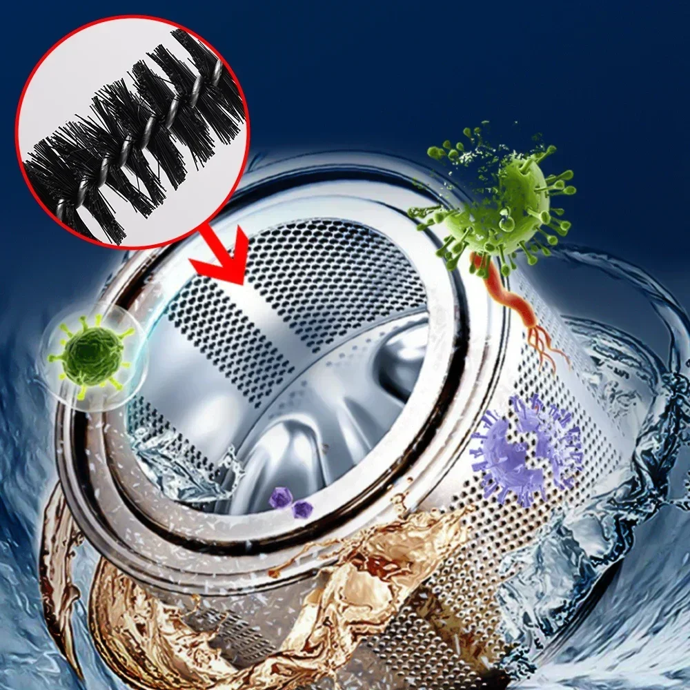 Cleaner Brush Washing Drying Machine Radiator Pipe Cleaning Brushes Flexible Bending Dust Removal Dirt Detergent Long Flexible