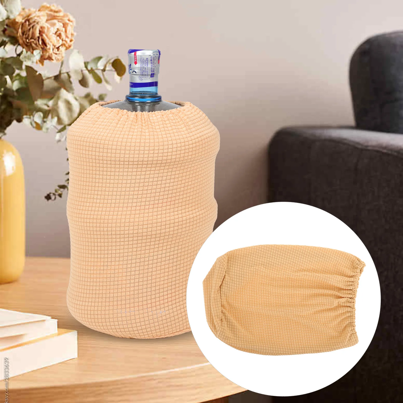 

Water Jug Cover Pure Color Nordic Dust Proof Water Dispenser for Home Office Kitchen Facilities Easy Wash Non