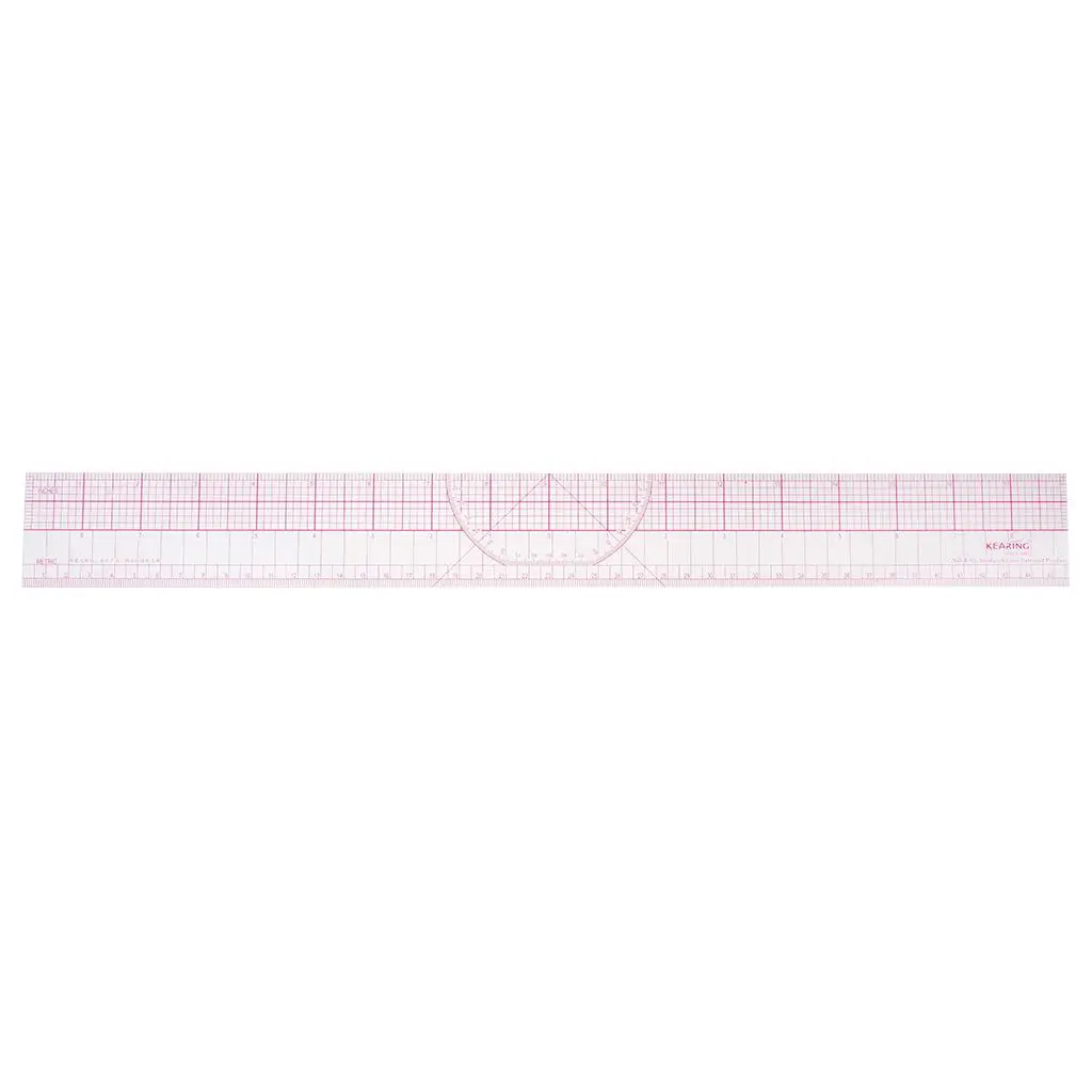 Plastic Clear Rectangle Sewing Ruler for Clothing Measurement Dressmaking