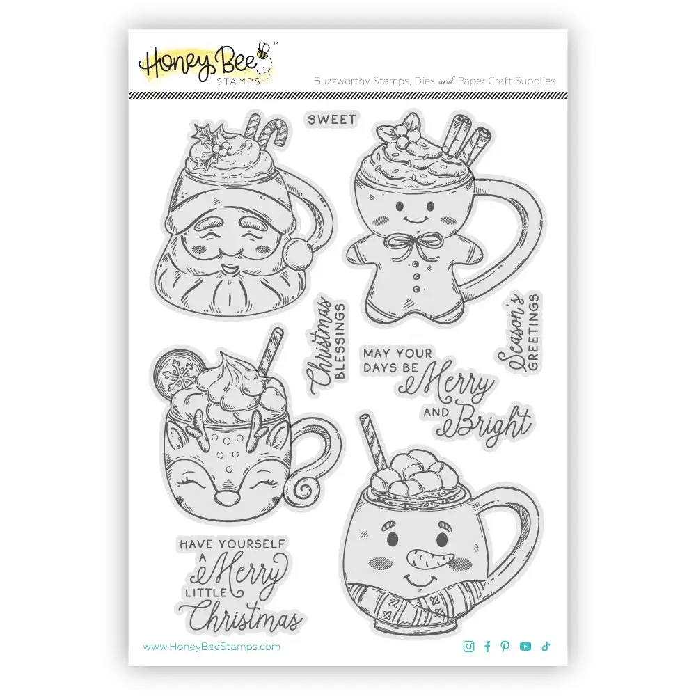 

Sweet Season Mugs Clear Stamps and Metal Cutting Dies DIY Scrapbook Diary Decoration Embossing Cut Template Make Card Album