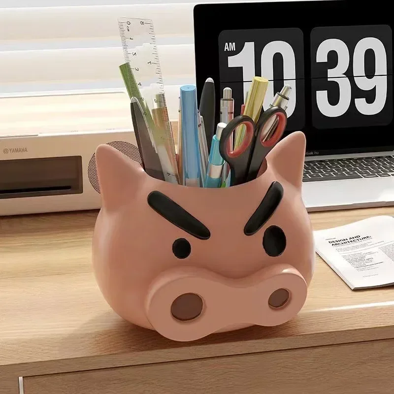 【セール中】Buriburizaemon ペンホルダー ? 大容量アニメデスクオーガナイザー、学校やオフィス用のかわいい漫画収納ボックス