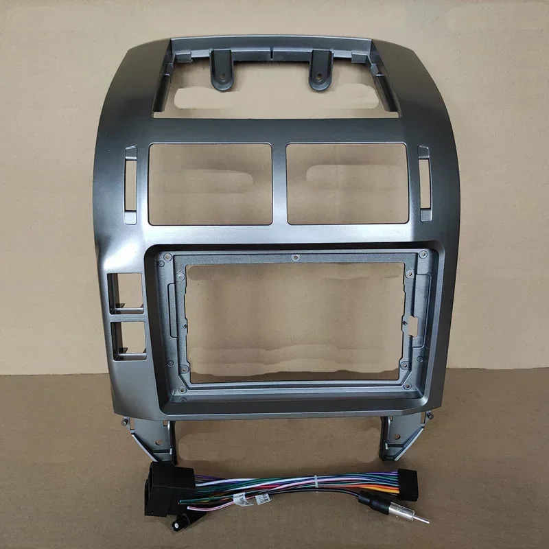 Auto Audio Panel Radio Frame Auto Multimedia Frame Dashboard Panel 9 "Fcias Voor VW Volkswagen Polo 2001 2002 2003 2004 2005-2009