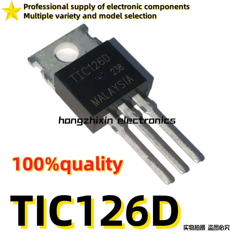 10PCS Brand new quality TIC126D TIC126 SCR TO-220 12A400V