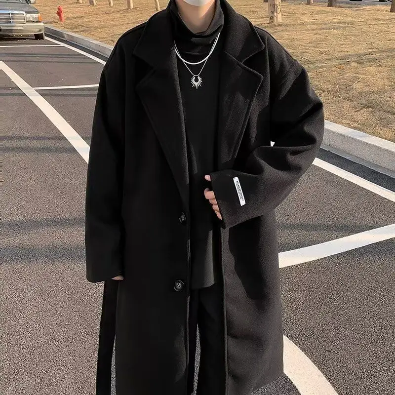 

Wool Blend Pea Coat Man Mans Sabrina Neck Simple Clean Basic Essential Pure Fundamental Primary Main Conventional Unadorned Cool