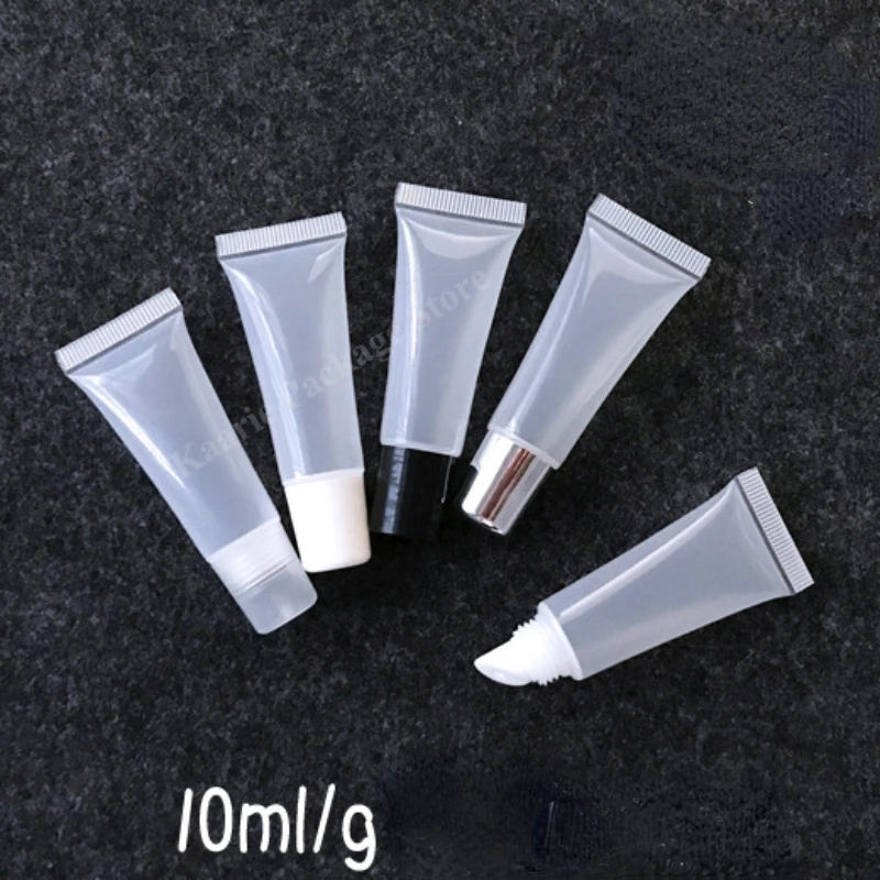 10g15g20g/ml Clear Lip Balm Hose Lip Gloss Lip Glaze Lip Balm Compact Dispenser Liquid Foundation Small Portable Bottle