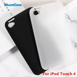 For iPod Touch 4 Gel Pudding Silicone Phone Protective Back Shell For iPod Touch 4 Soft TPU Case