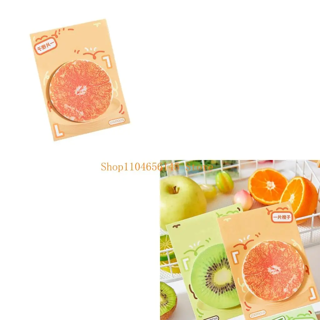 5asd 30 feuilles série fruits bloc-notes collant bloc-notes simple bloc-notes collant