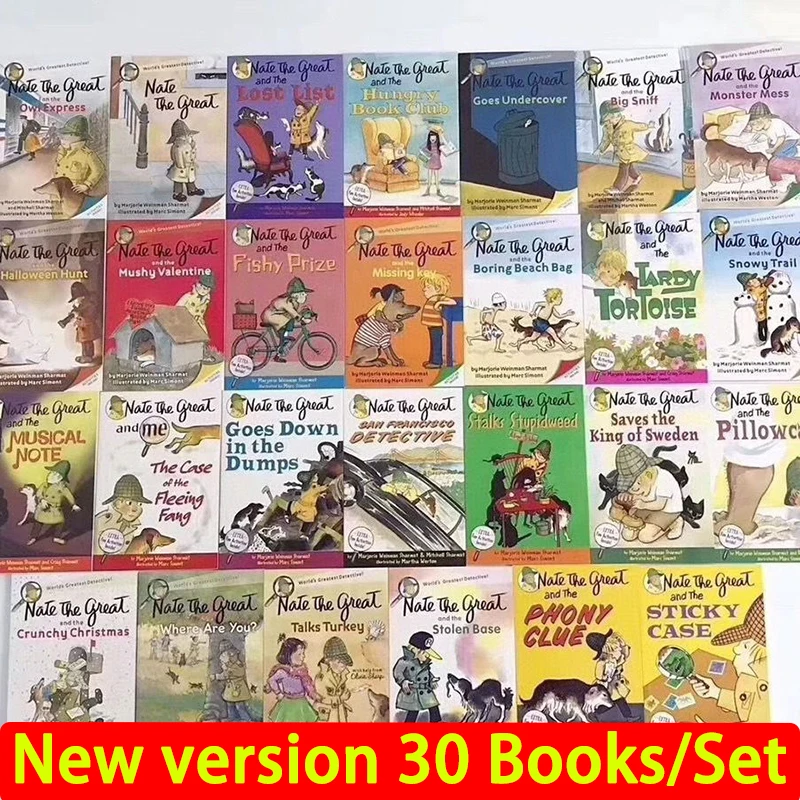 

30 Books Nate The Great Great Detective Children's Comics English Picture Book Libro Livre English Books Libros De Inglés