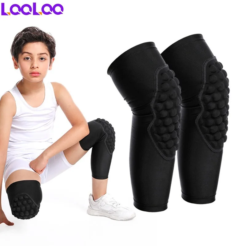 1Pcs Knee Sleeve Compression for Kids Youth 3-12 Years,Leg Protective Knee Padded for Football Basketball Volleyball Baseball