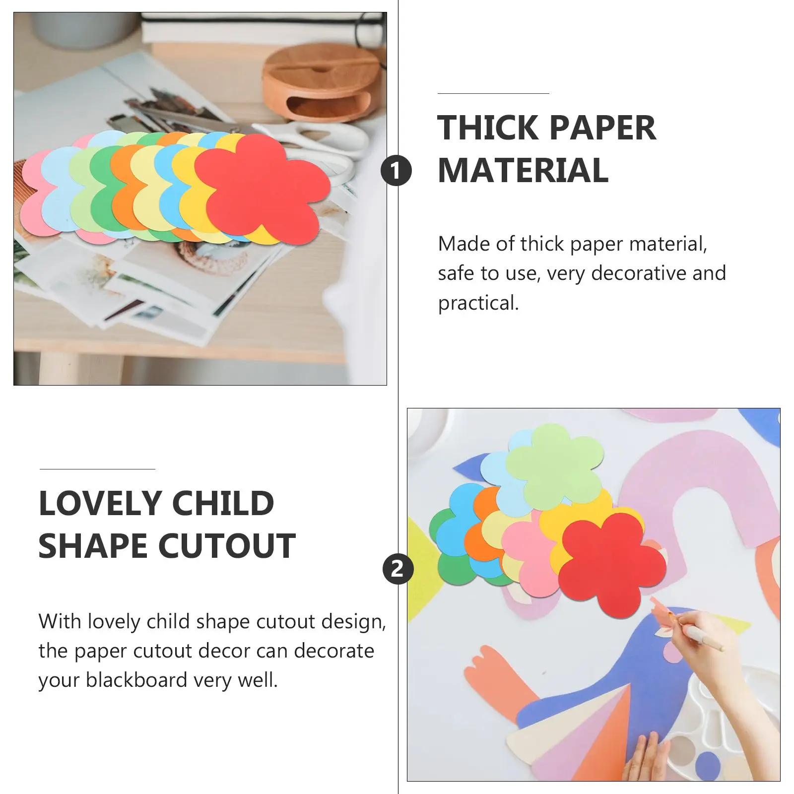 

10 Packs Flowers Hand Cut Colored Paper naments Kids School Wall Decors Delicate Cutouts Classroom DIY Projects Summer Playroom