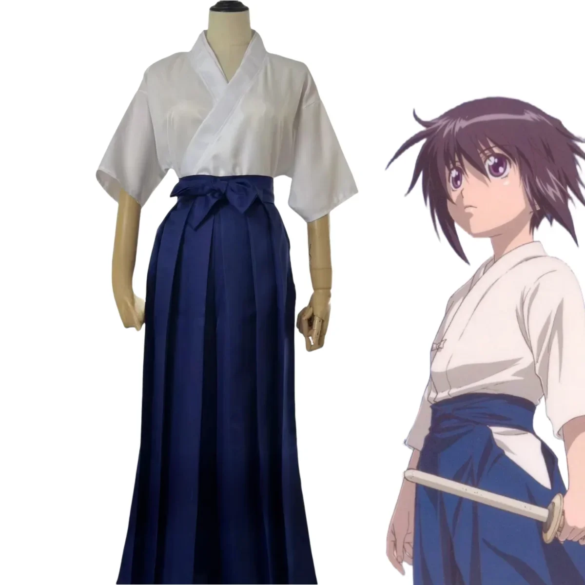 

Хэллоуин, аниме, бамбуковое лезвие, Kawazoe Tamak, костюмы для косплея, Кендо, тренировочный пп, Чиба Кирино, японское кимоно