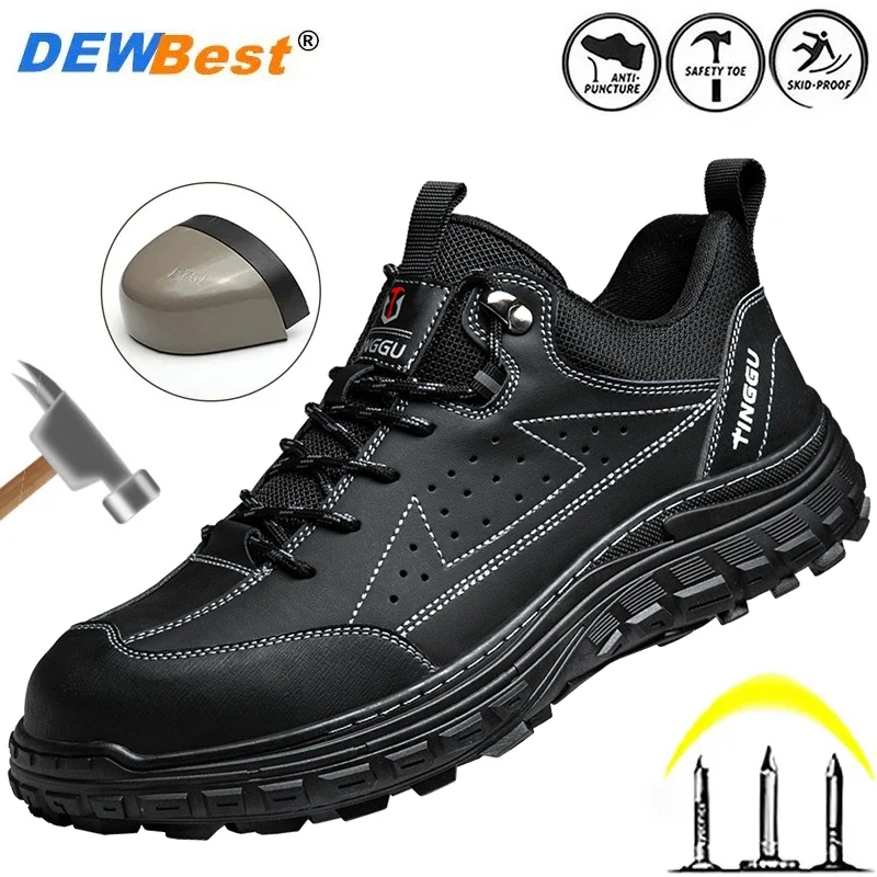 Men\'s protective thick and wear-resistant work shoes, anti smashing, anti piercing, anti slip, anti odor, safe factory