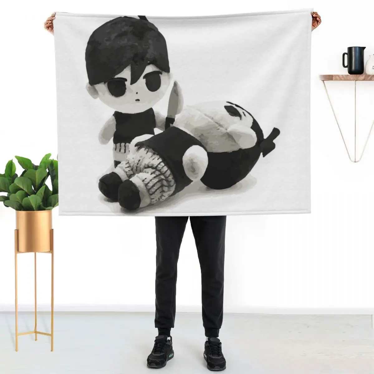 Omori Plush Throw Blanket Bed linens Personalized Gift Flannel Thermal Sofa blankets ands Blankets