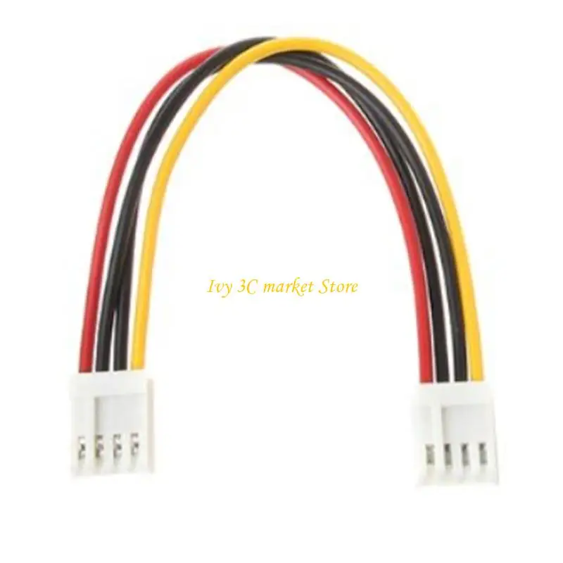 

D7YC 12V Floppys Drive Power Supply Cable Two 4Pin Female Port 2.54mm Pitches Standard For Internal PC Wiring