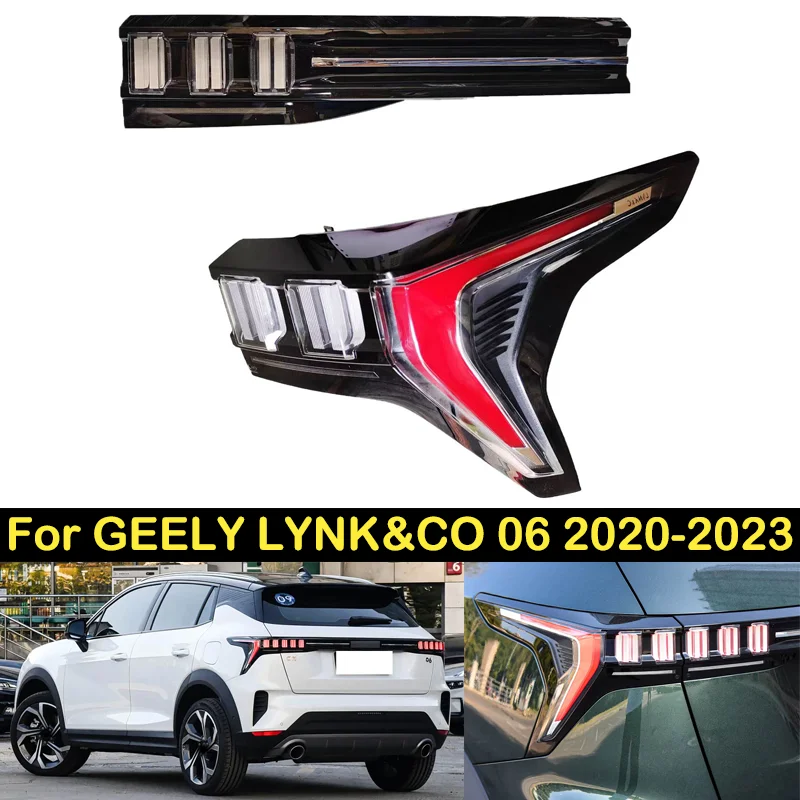 

DECHO LED Taillight For GEELY LYNK&CO 06 2020-2023 Brake Light Rear bumper taillamps tail light Assembly