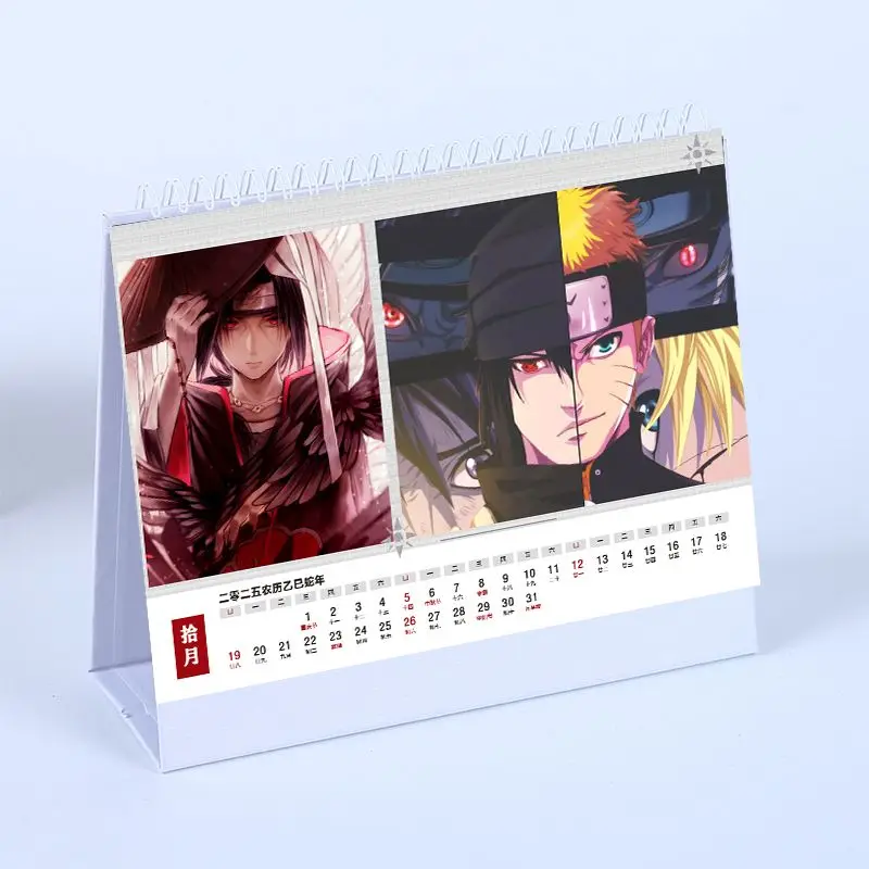 NARUTO Uzumaki Naruto Uchiha Sasuke Hatake Kakashi Taiwan Calendar 2025 Anime Calendar Desktop Layout Notebook